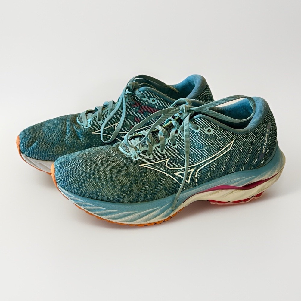 Mizuno Women's Wave Inspire 19 Running‎ Shoes, Provincial Blue, Size 9 - Picture 3 of 10